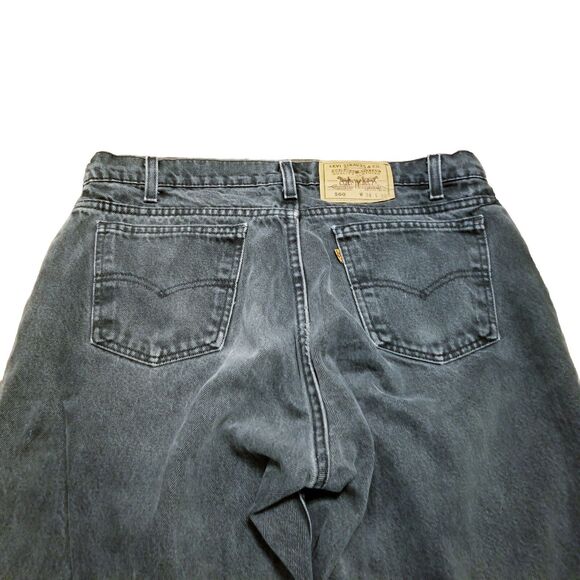 Levi's 560 Orange Tab Jeans Men's Size 34x32 Gray Denim 1993 USA Made (35x30.5) - Picture 4 of 7